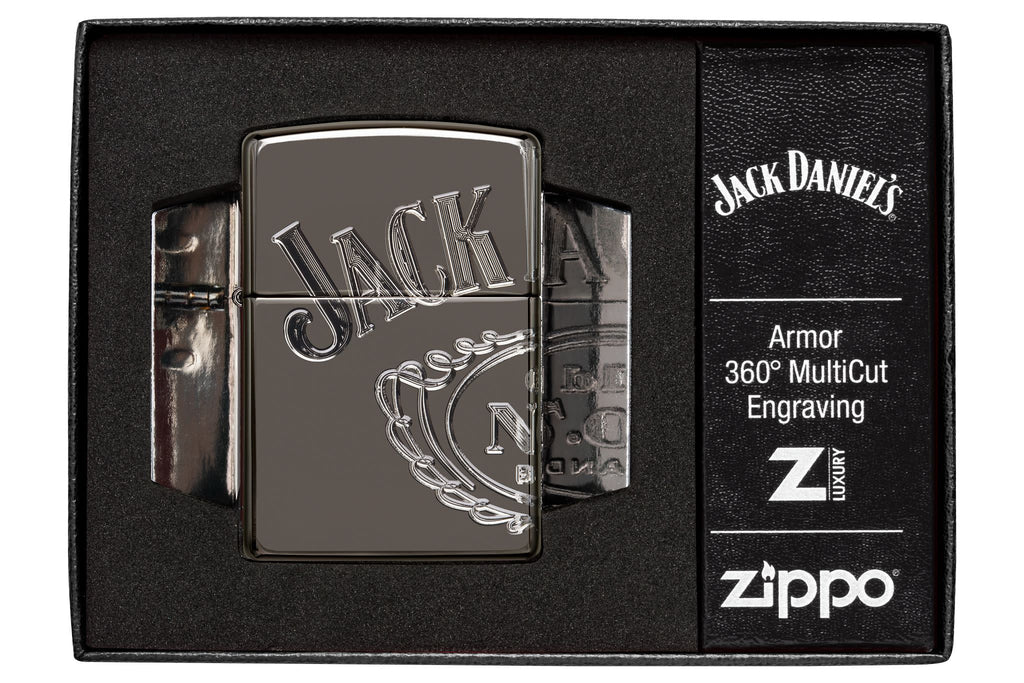 Zippo Jack Daniel's premium 360 black ice